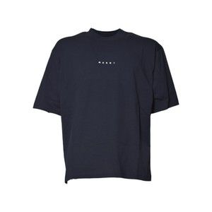 Marni Dark Blue Organic Cotton Boxy T-Shirt - NWT